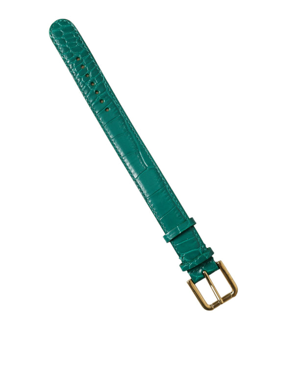 Dolce & Gabbana Leather belt in green