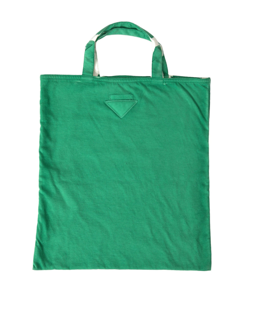 Prada Fabric tote bag in green