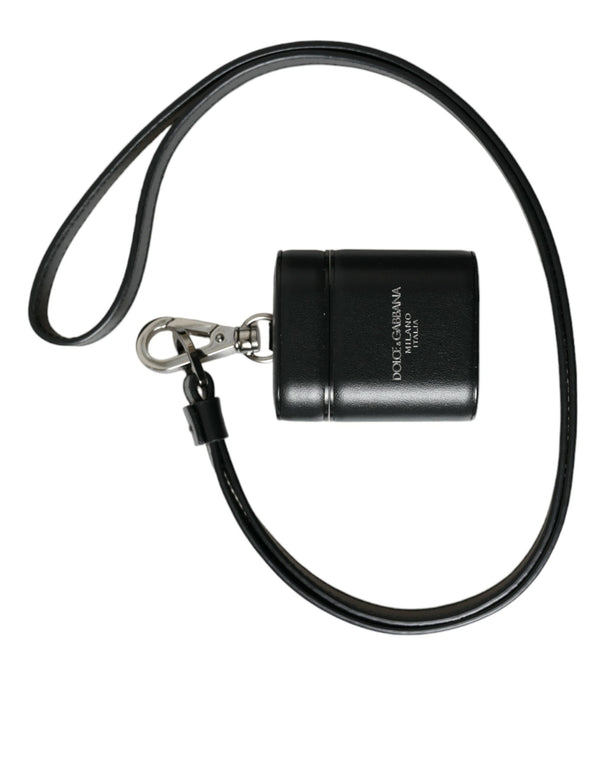 Dolce & Gabbana 95% Calf Leather key case in black