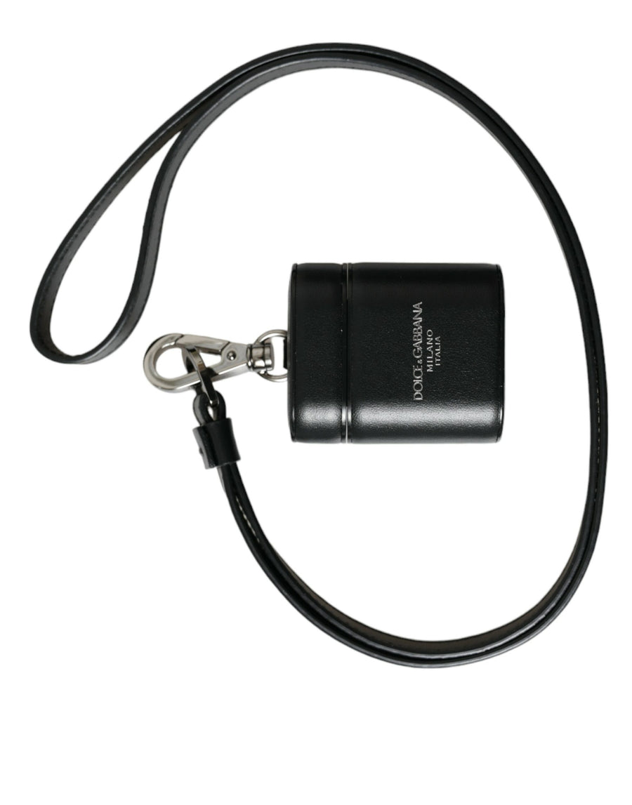 Dolce & Gabbana 95% Calf Leather key case in black