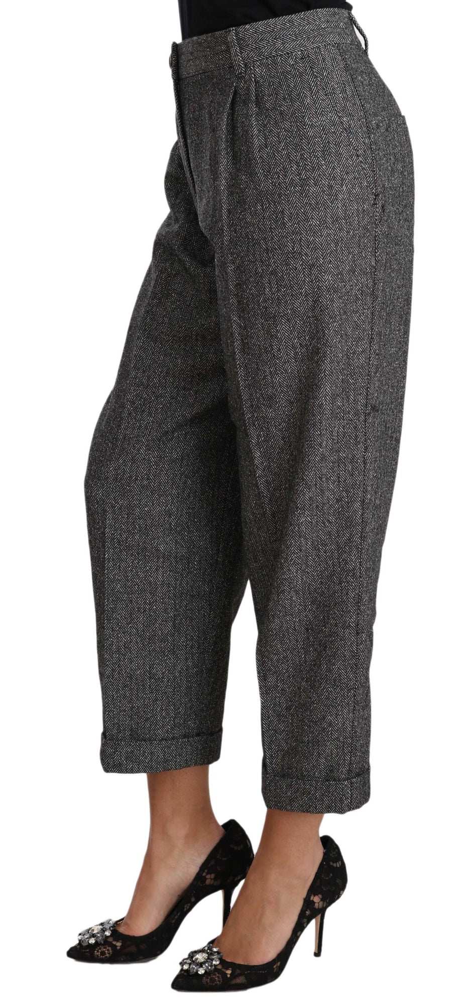 Dolce & Gabbana 50% Wool 30% Polyester 20% Cotton trousers in gray