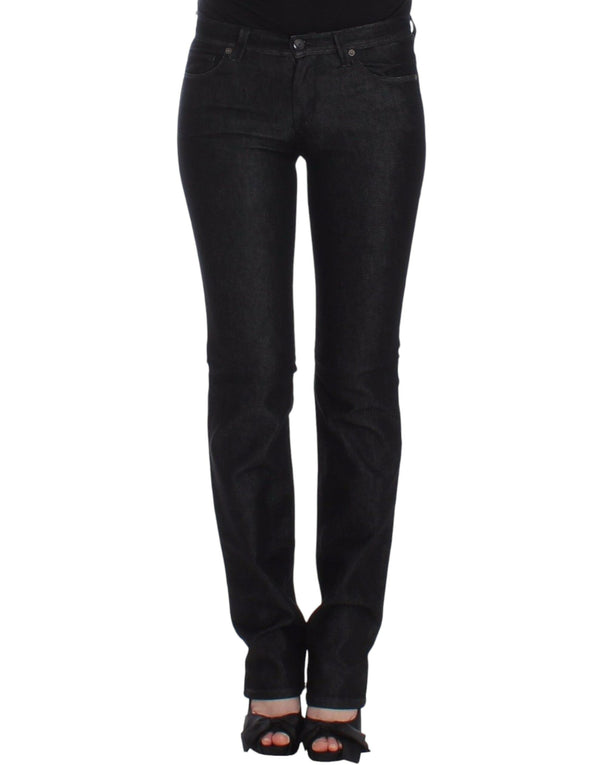 Ermanno Scervino 65% cotton jeans in black