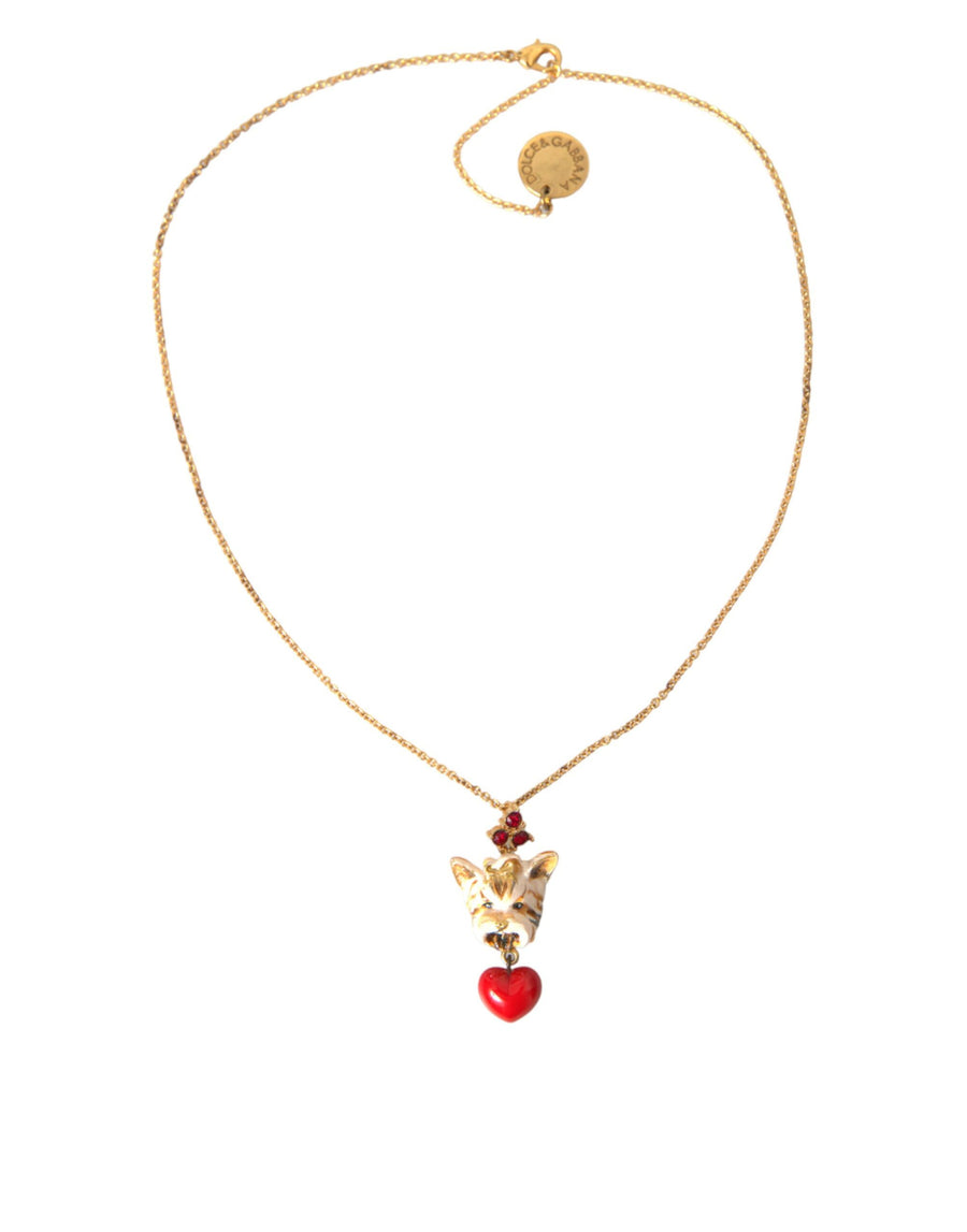 Dolce & Gabbana 90% Brass pendant necklace in gold
