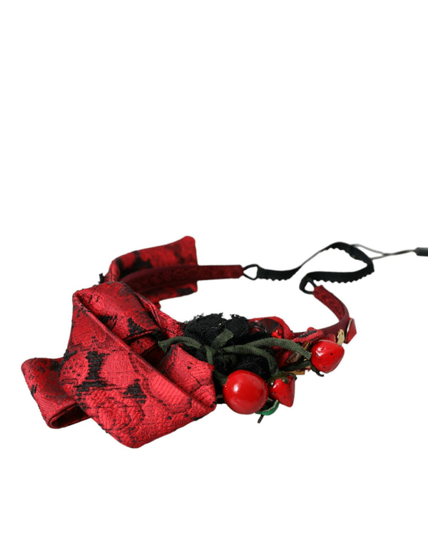Dolce & Gabbana 43% Silk hair accessory in red