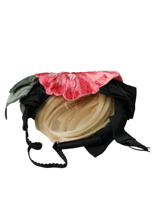 Dolce & Gabbana 54% Viscose 26% Silk 16% Nylon 4% Elastane hair accessory in black