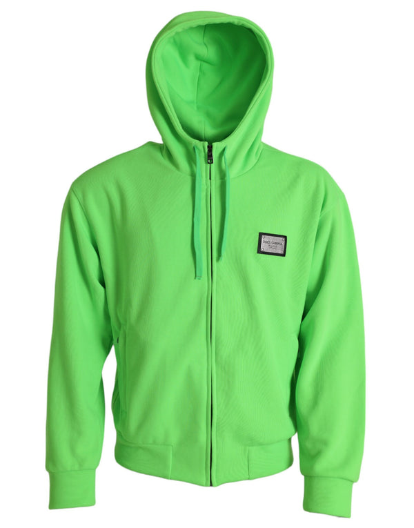 Dolce & Gabbana 100% Polyester hoodie in green