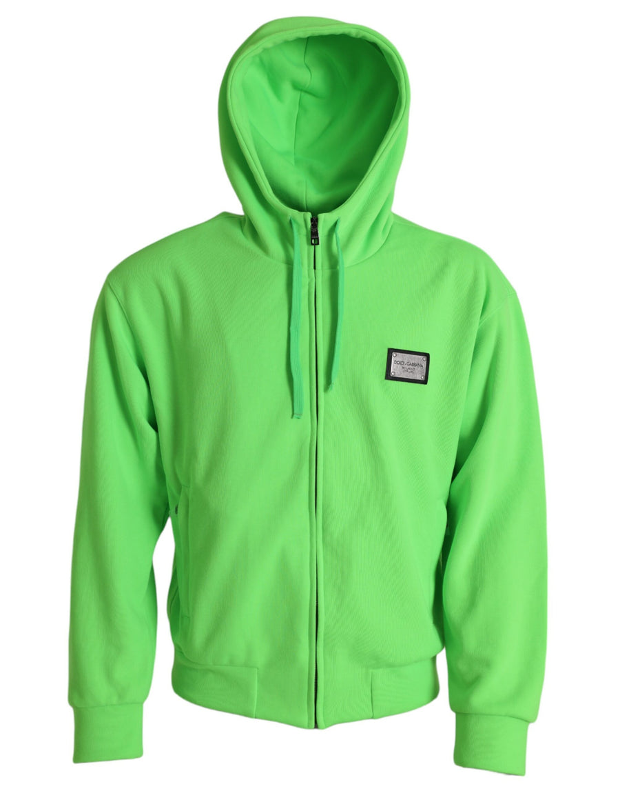 Dolce & Gabbana 100% Polyester hoodie in green