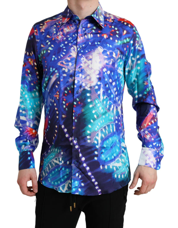 Dolce & Gabbana 100% Silk shirt in blue