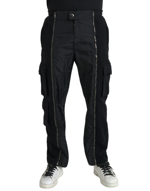 Dolce & Gabbana 80% Cotton 20% Polyester cargo pants in black