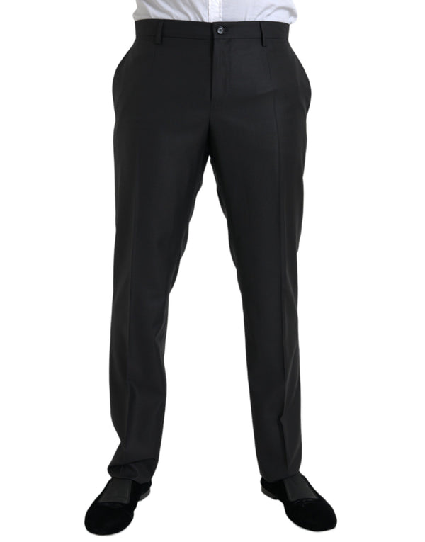 Dolce & Gabbana 82% Wool trousers in black
