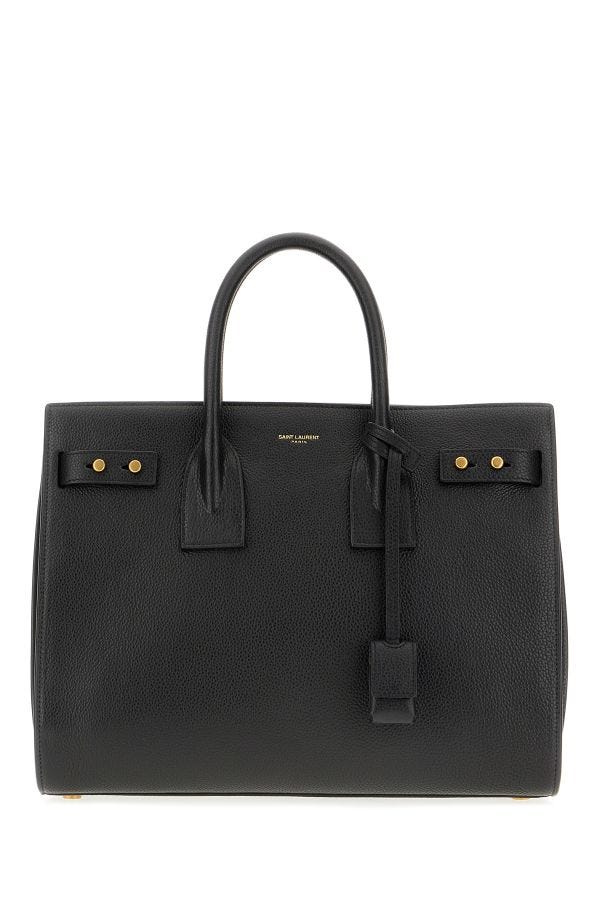 Saint Laurent Calf Leather top handle bag in black