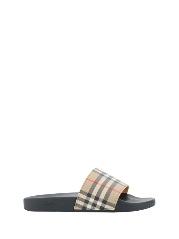 Burberry Rubber slide sandal in brown