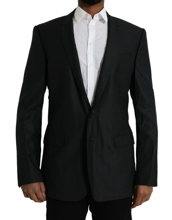 Dolce & Gabbana 82% Virgin Wool 18% Silk blazer in black