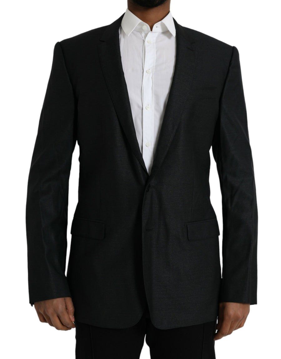 Dolce & Gabbana 82% Virgin Wool 18% Silk blazer in black