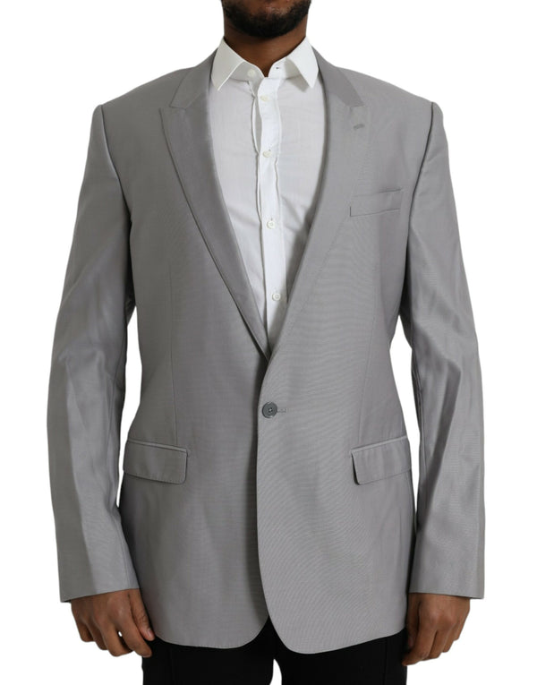 Dolce & Gabbana 82% Virgin Wool 18% Silk blazer in gray