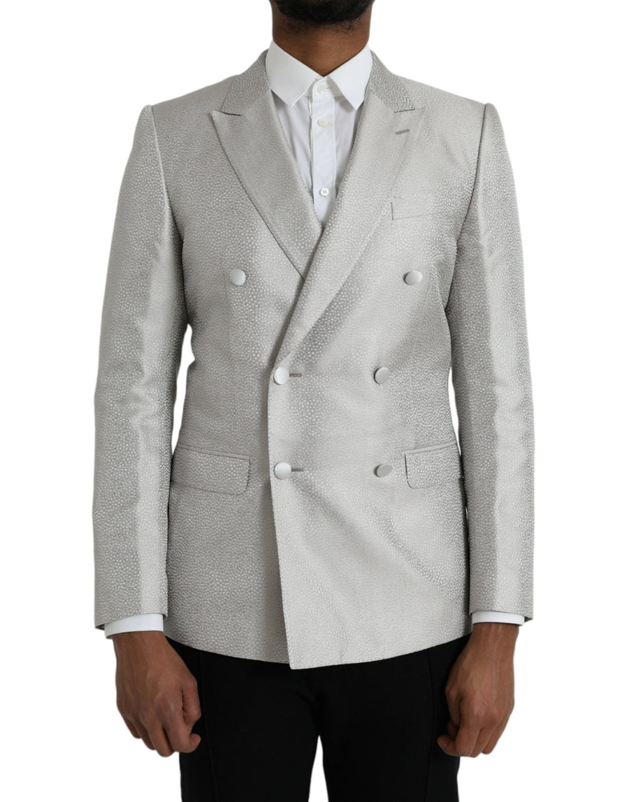 Dolce & Gabbana 100% Silk blazer in white