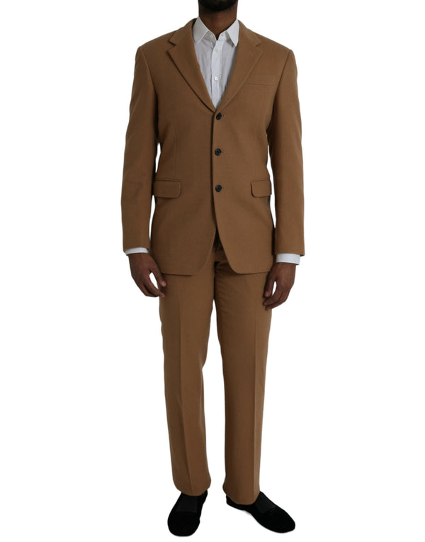 Prada 100% cashmere suit in brown