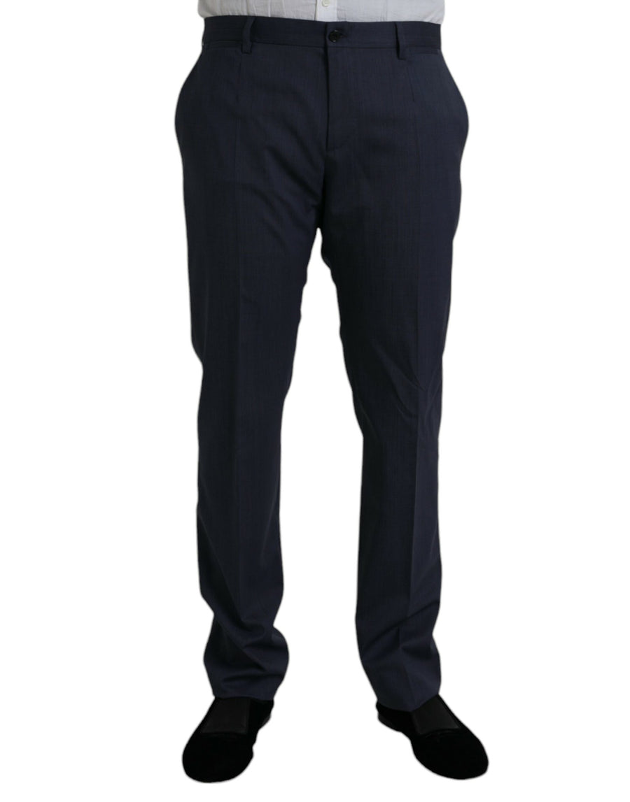 Dolce & Gabbana 97% Virgin Wool trousers in blue