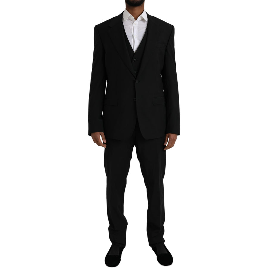 Dolce & Gabbana 54% Polyester 44% Wool 2% Elastane pant suit in black