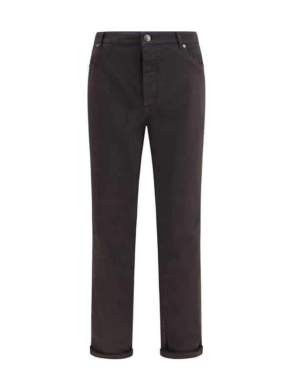 Brunello Cucinelli 99% Cotton; 1% Elastane jeans in brown