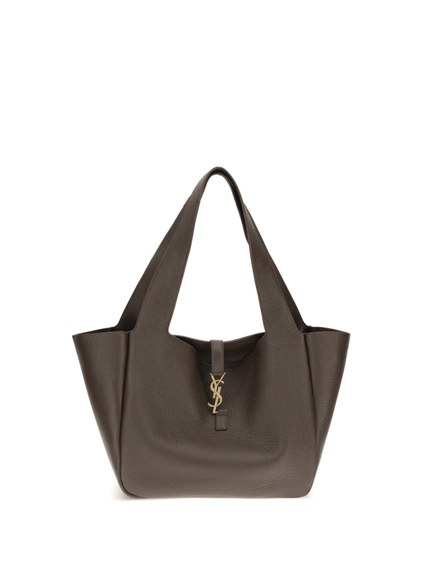 Saint Laurent 100% calf leather (Bos Taurus) shoulder bag in brown