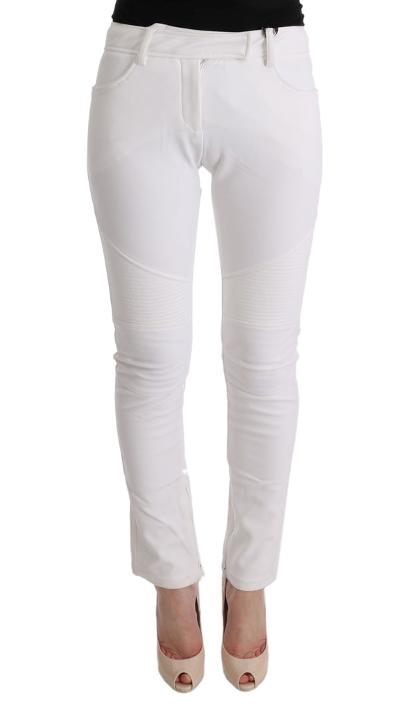 Ermanno Scervino 100% Cotton trousers in white