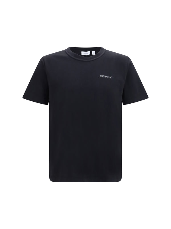 Off-White 100% cotton t-shirt in black