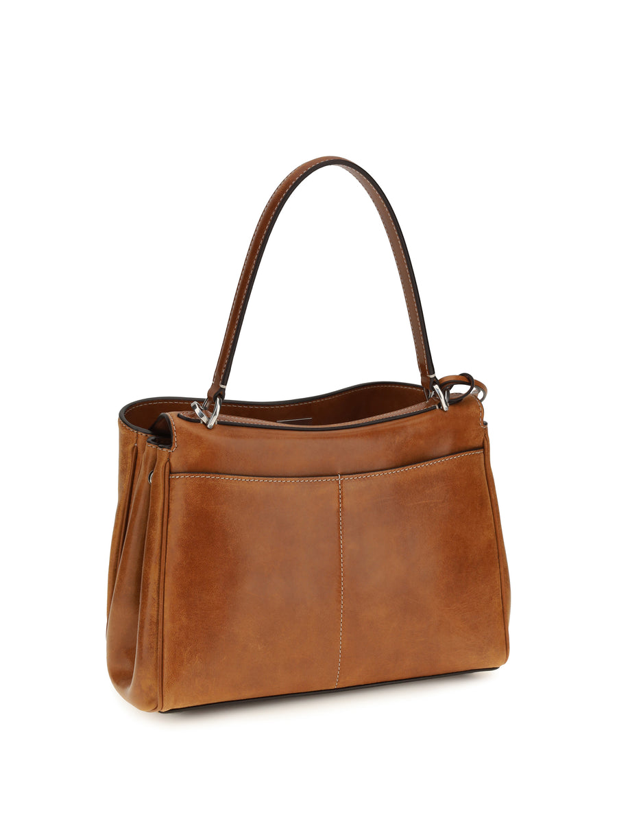 Handbag Rodeo Tan Lambskin Cowboy Leather Handbags