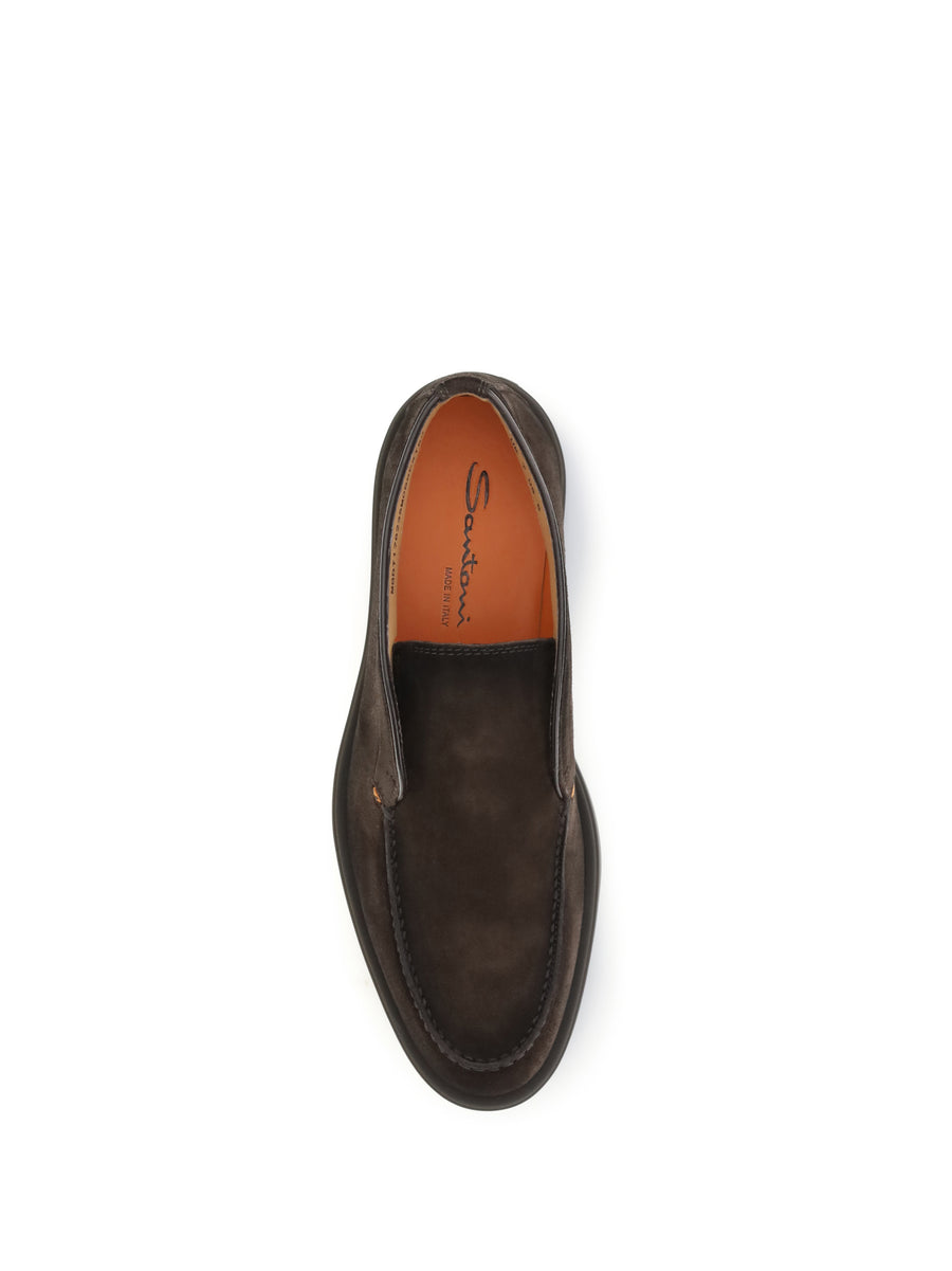 Ankle Boots Suede Slip-On Dark Brown Trainers