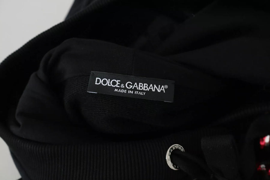 Dolce & Gabbana 100% Cotton hoodie in black