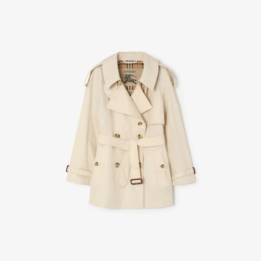 Trench Coat Fitzrovia Tropical Gabardine Beige Cotton Trousers