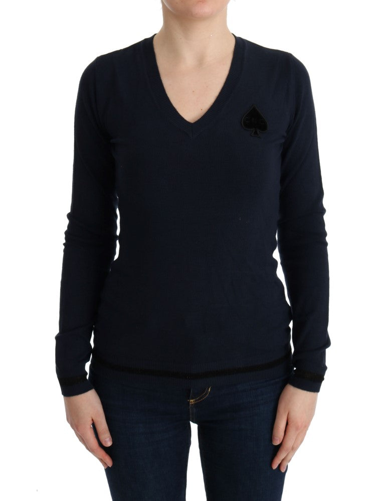 Costume National 95% Viscose sweater in blue