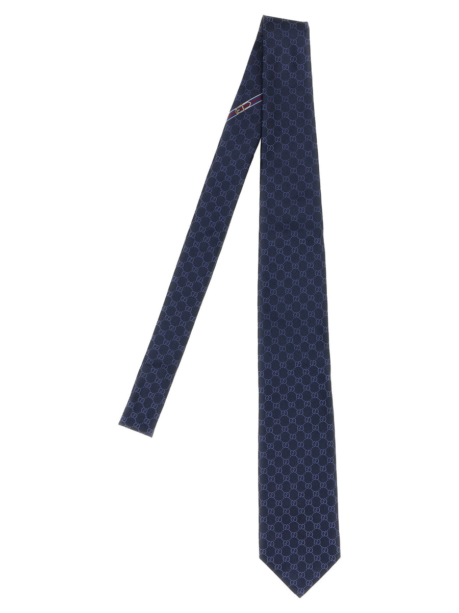 Gucci Double G Necktie — Navy