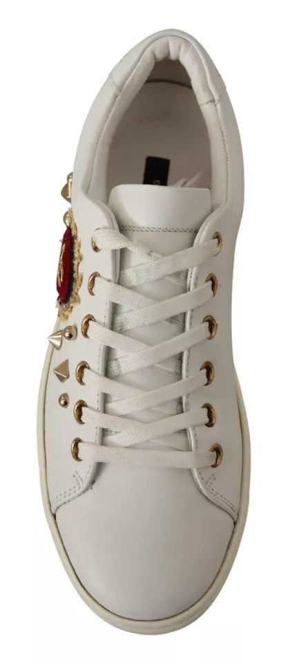 Dolce & Gabbana 100% Leather sneaker in white