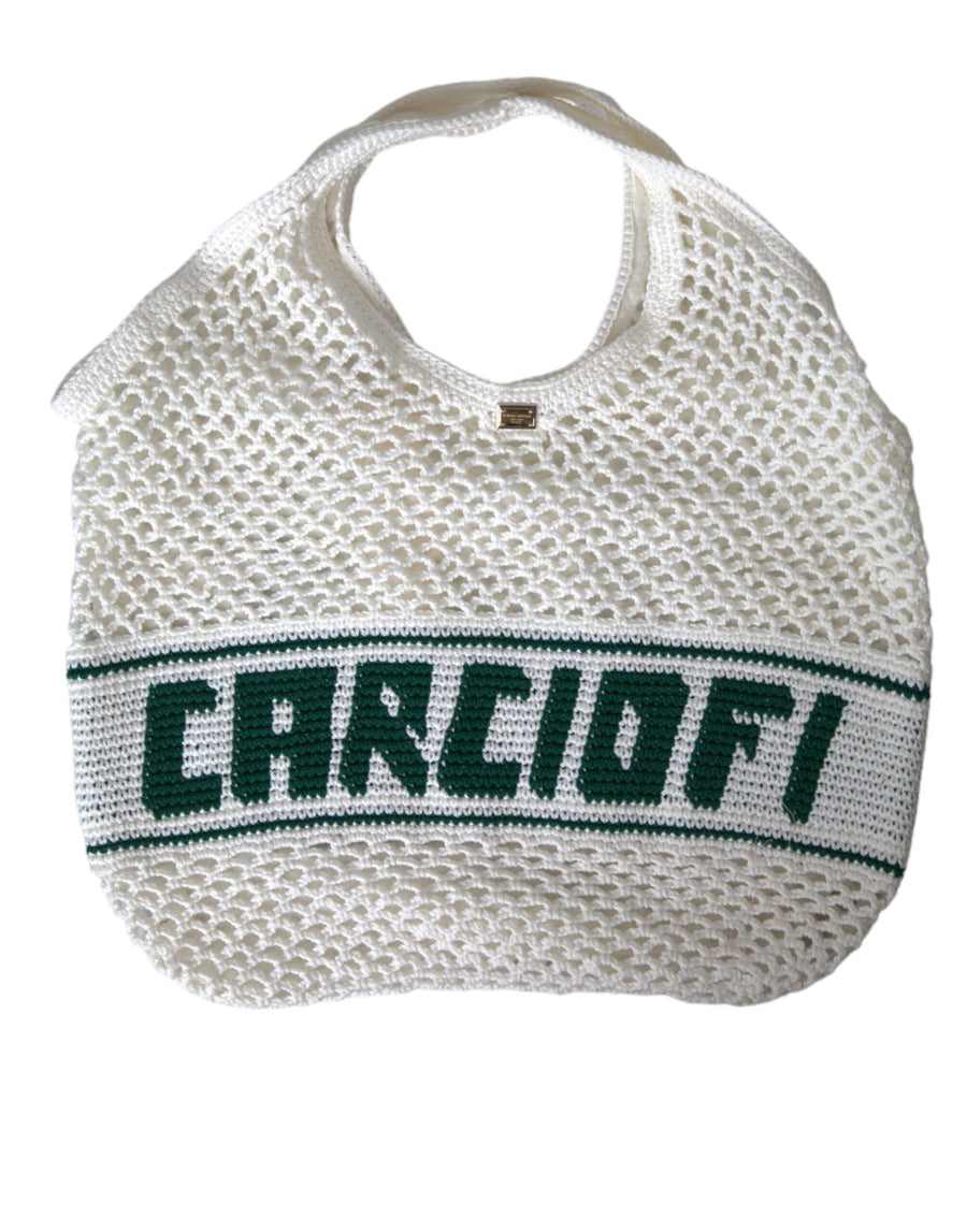 Dolce & Gabbana 100% Cotton tote bag in white