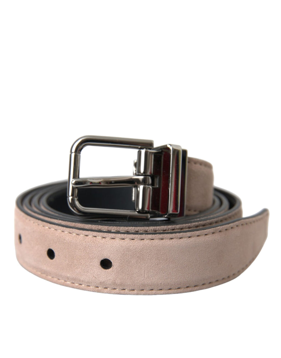 Dolce & Gabbana 100% Suede Leather belt in beige