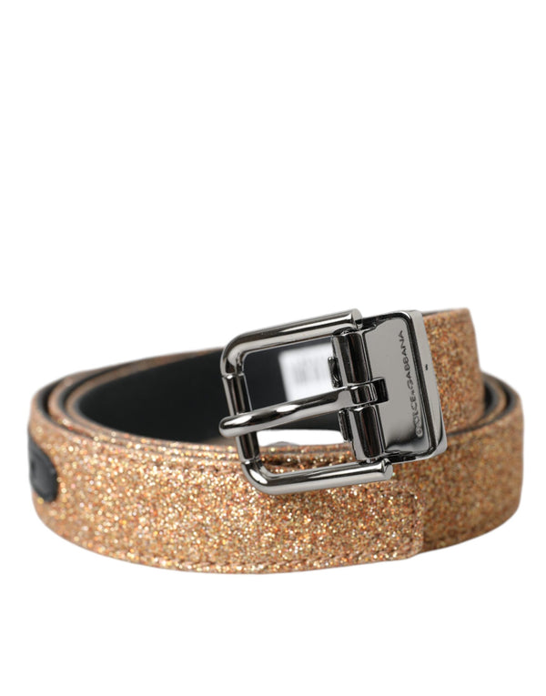 Dolce & Gabbana Leather belt in gold
