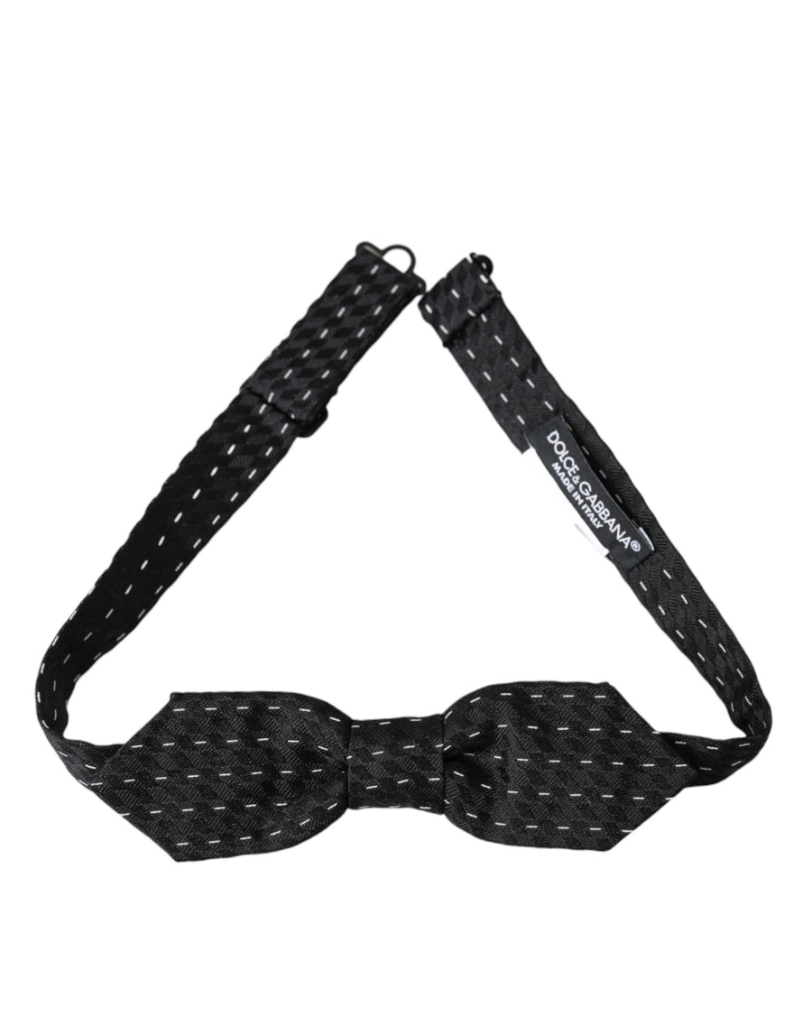 Dolce & Gabbana 100% Silk bow tie in black