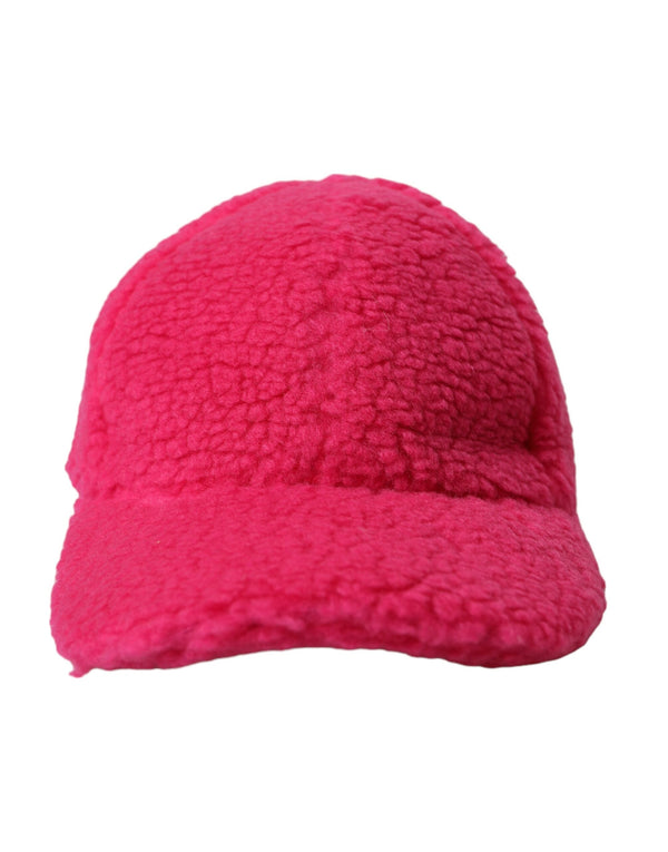 Dolce & Gabbana HAT9536 72% Virgin Wool baseball cap in pink