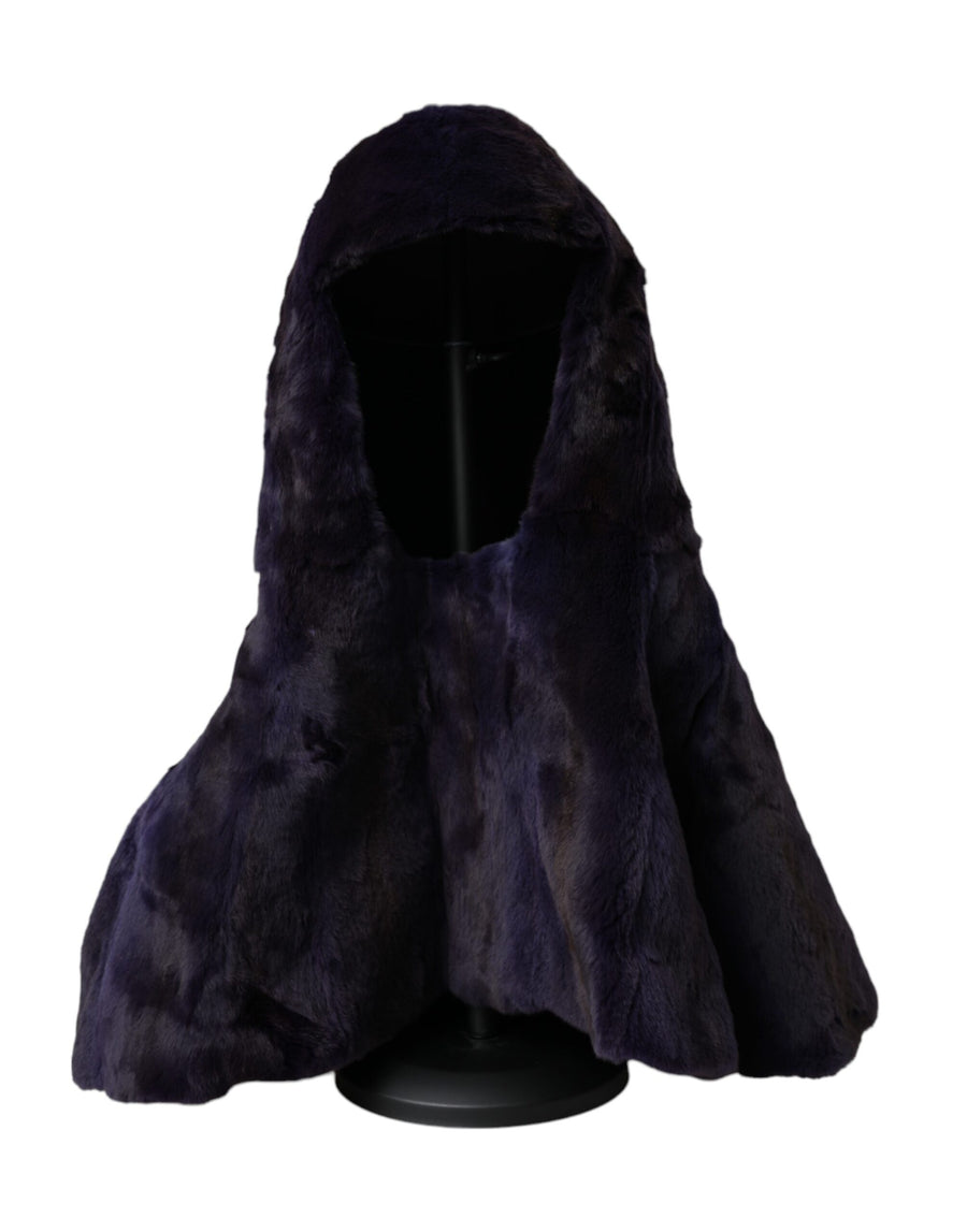 Dolce & Gabbana HAT9564 100% Weasel fur winter hat in black
