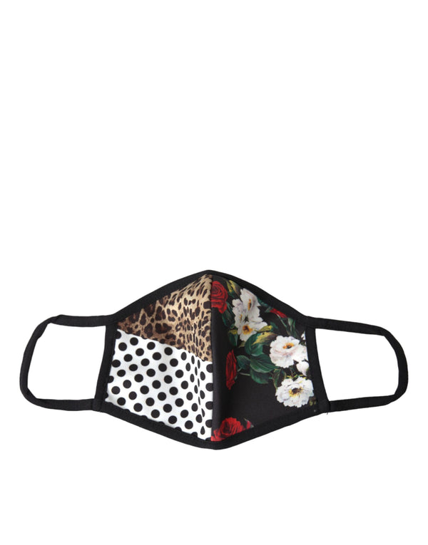 Dolce & Gabbana SMY10188 94% Polyester 5% Elastane 1% Cotton face mask in black