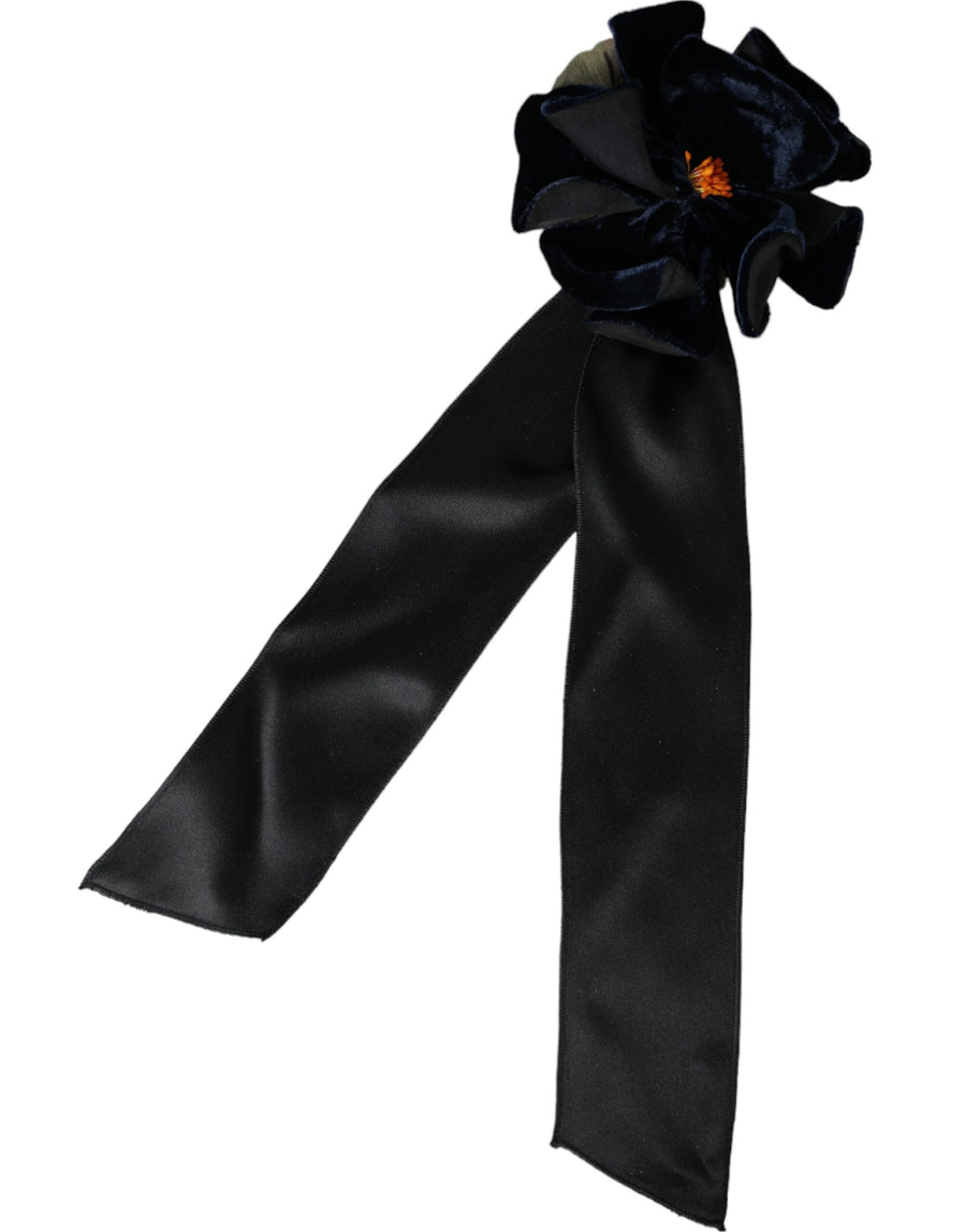 Dolce & Gabbana 65% Silk hair clip in black