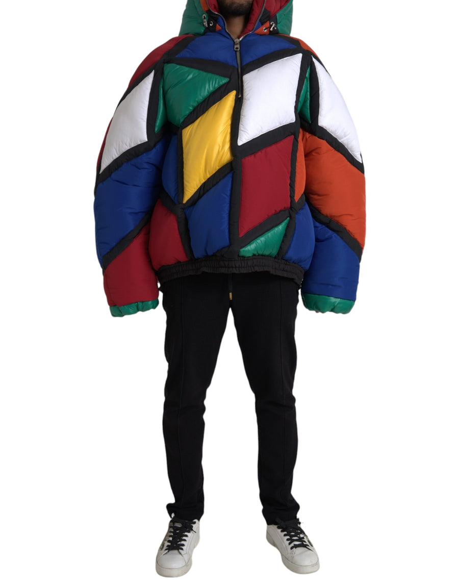 Dolce & Gabbana 50% Polyester 50% Nylon puffer jacket in multicolor