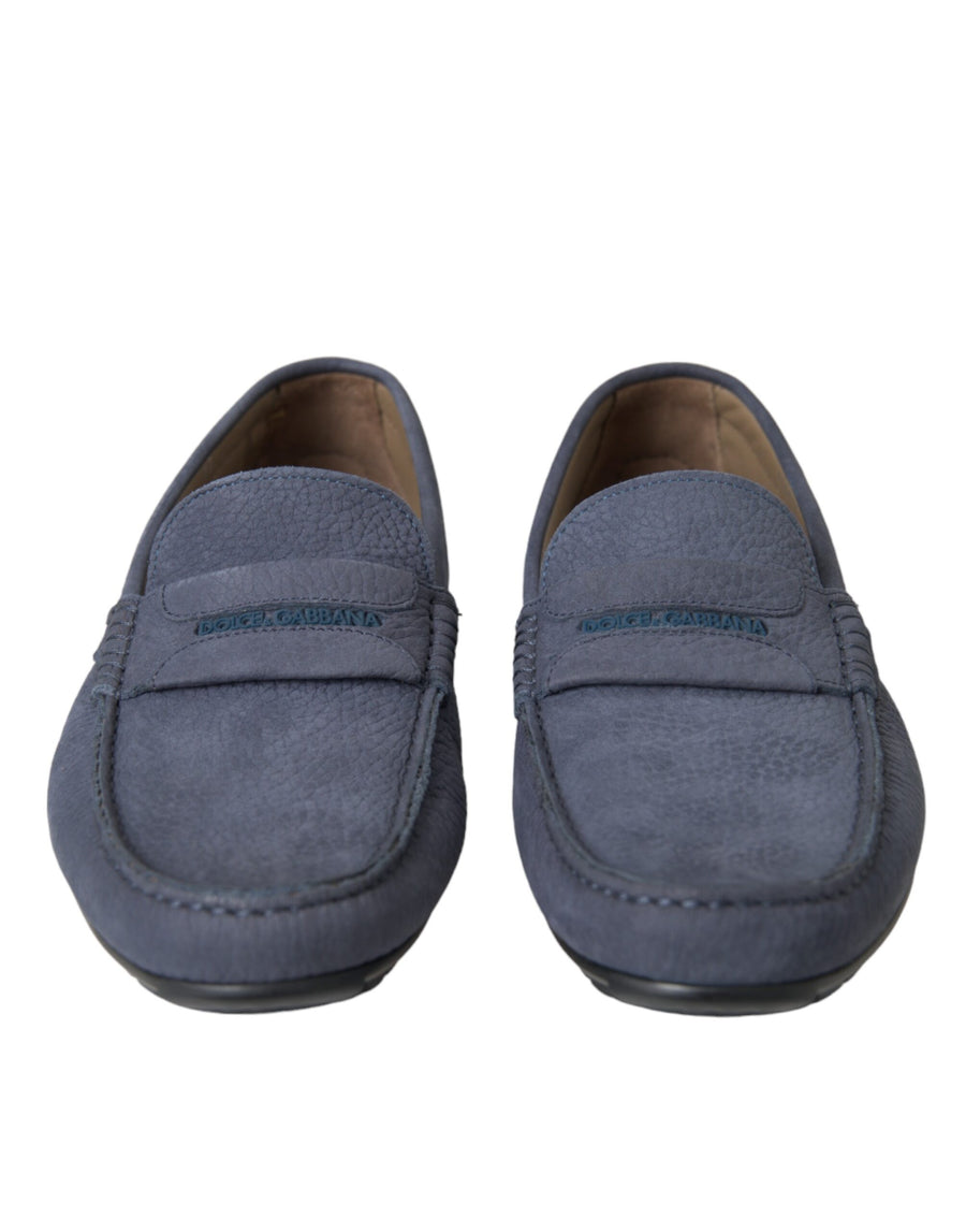 Dolce & Gabbana 100% Calfskin Leather moccasin in blue