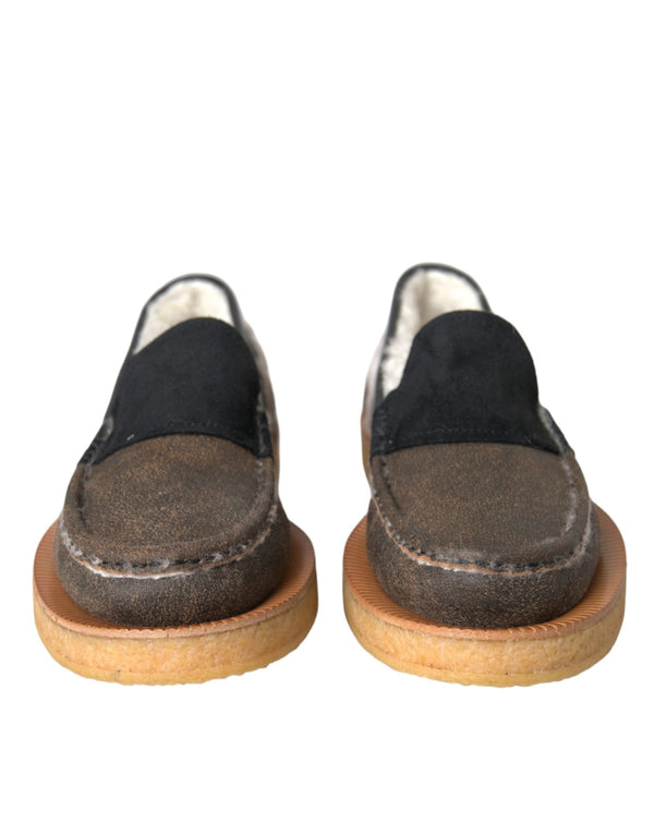 Dolce & Gabbana 79% Calf Fur loafer in brown