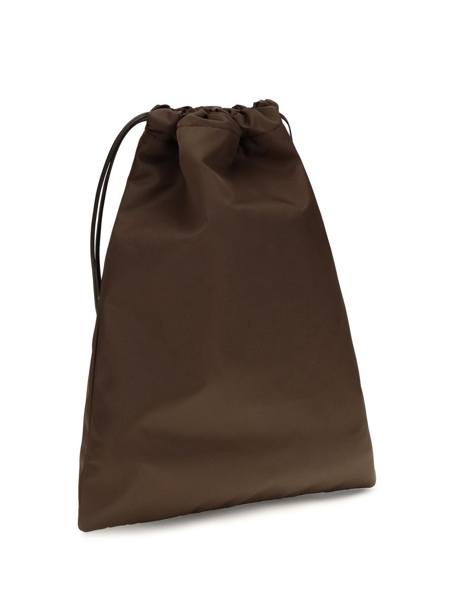 Clutch Bag Wish Re-Nylon Bruciato Brown Polyamide