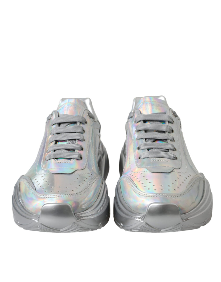 Dolce & Gabbana 100% Calfskin Leather sneaker in silver