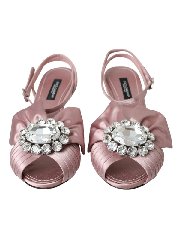 Dolce & Gabbana Silk heel sandal in pink