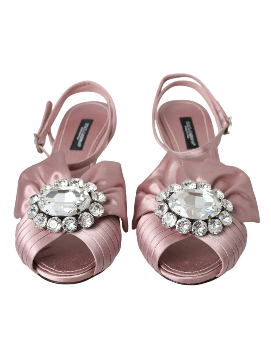 Dolce & Gabbana Silk heel sandal in pink