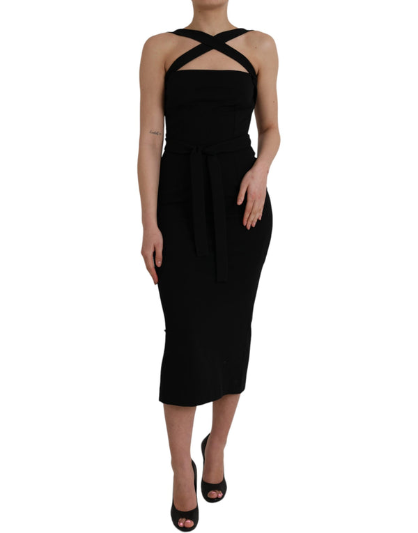 Dolce & Gabbana 75% Viscose 17% Nylon 8% Elastane dress in black